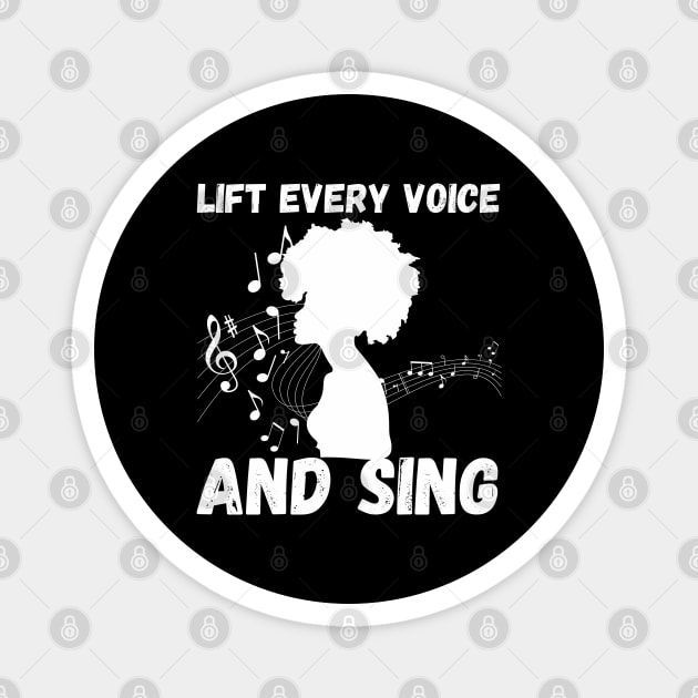 Lift Every Voice and Sing - Juneteenth Magnet by Bellinna